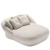 Havana Compact White Chaise Longue by Palomba Serafini