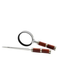 Heather Briar Set of Magnifying Glass and Paper Knife by N. Basso