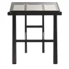 Heiko Black Wood & Glass Side Table