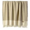 Hela Fringed Sand & Beige Blanket