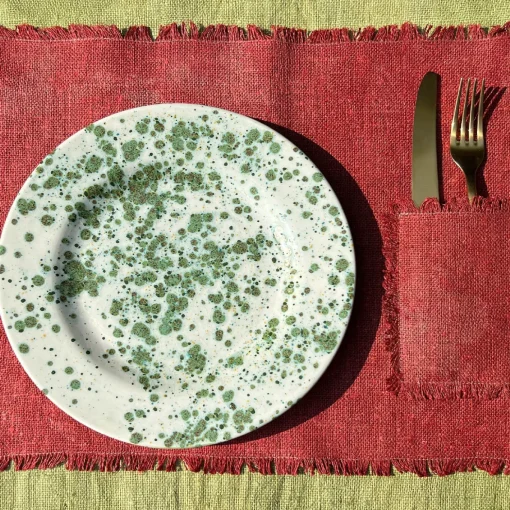 Herb Mottled Green Dinner Plate
