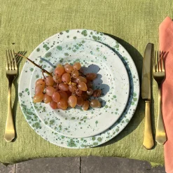 Herb Mottled Green Dinner Plate