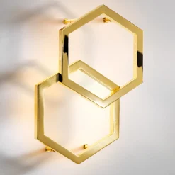 Hexagon Golden Sconce #2