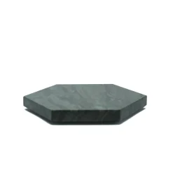 Hexagonal Green Marble Plate