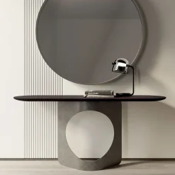 Hole Graphite-Gray & Walnut Console
