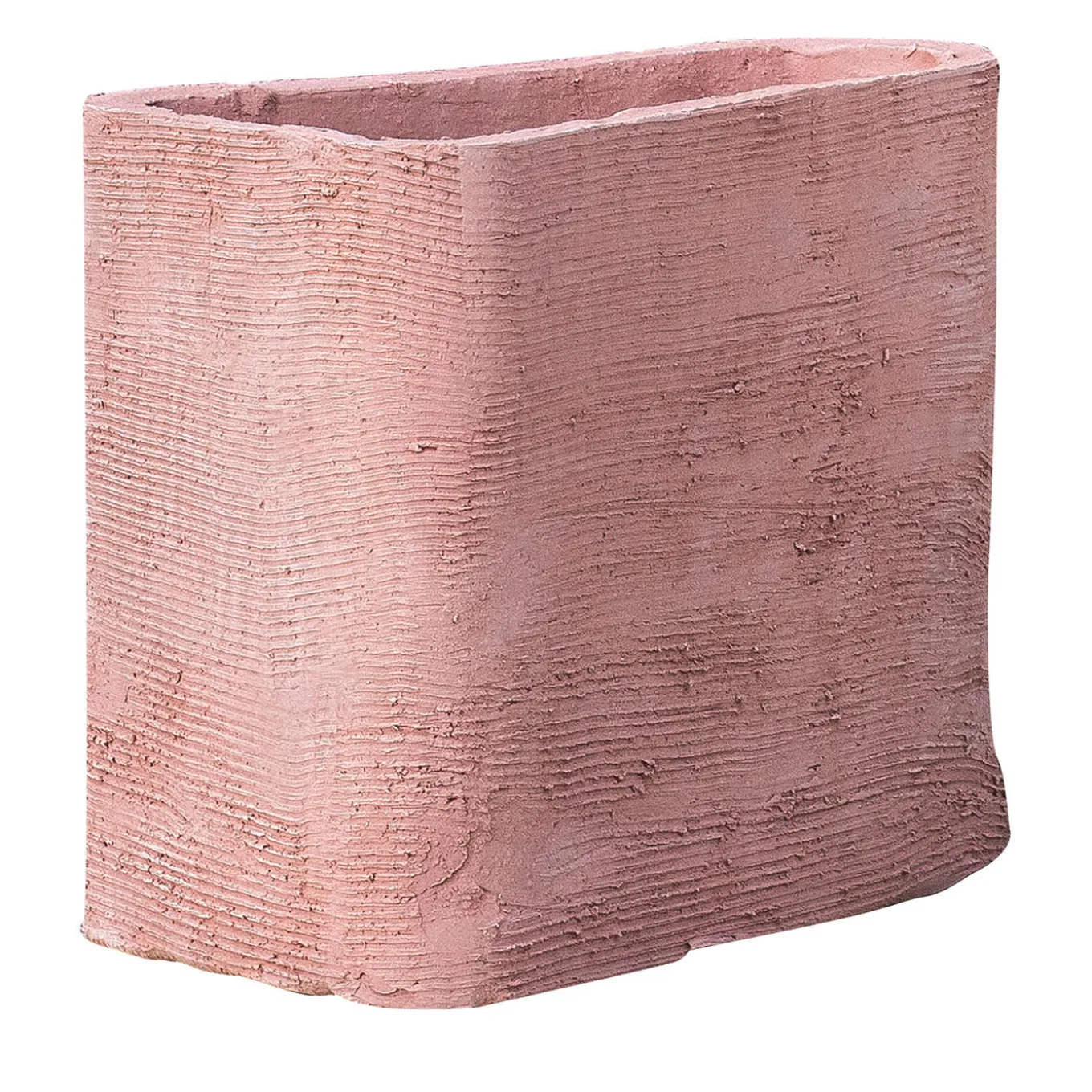 Homer Squarish Pink Ceramic Vase