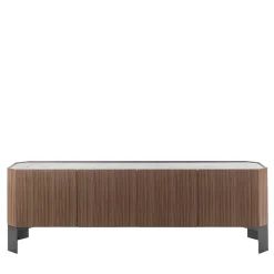 Honey 4-Door Canaletto & Carrara Sideboard