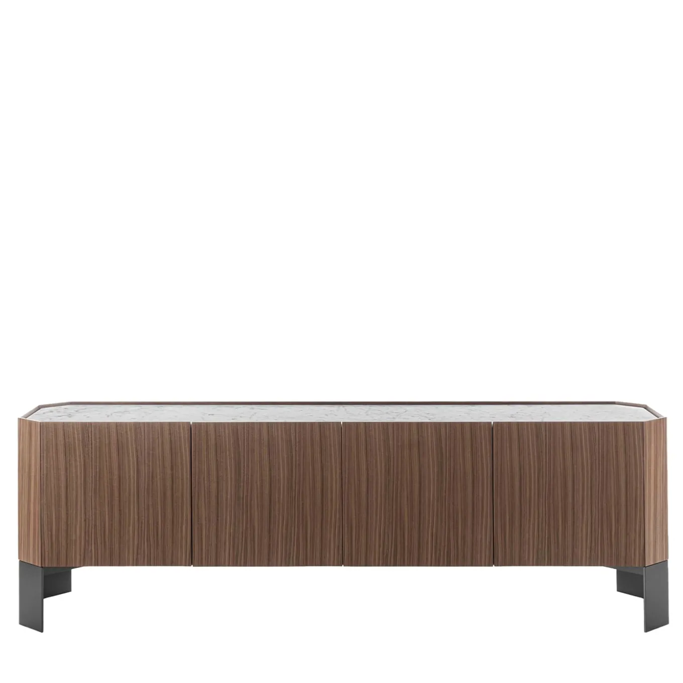 Honey 4-Door Canaletto & Carrara Sideboard