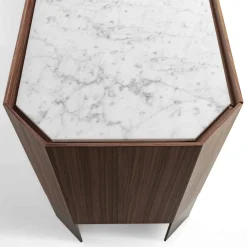 Honey 4-Door Canaletto & Carrara Sideboard