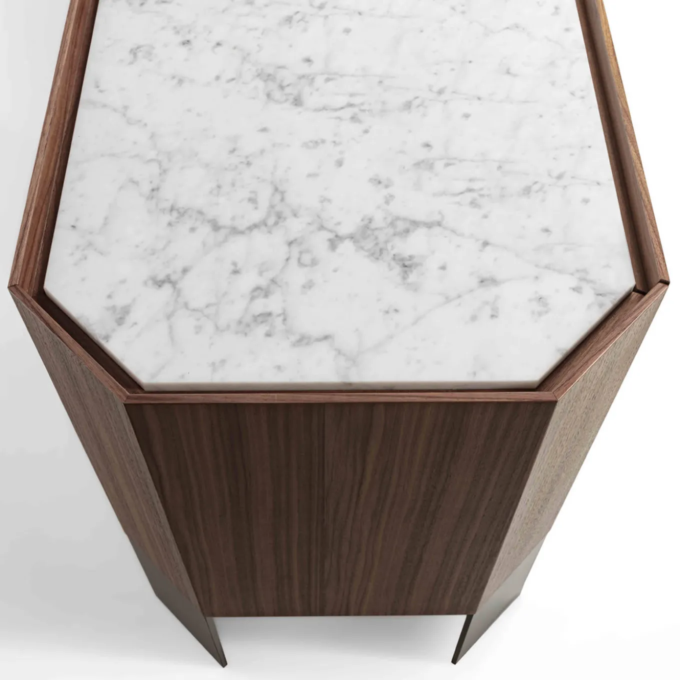 Honey 4-Door Canaletto & Carrara Sideboard