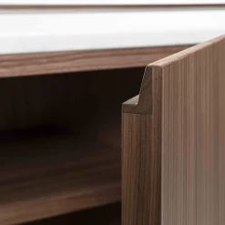 Honey 4-Door Canaletto & Carrara Sideboard