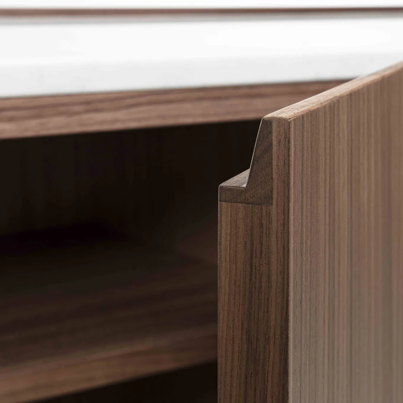 Honey 4-Door Canaletto & Carrara Sideboard