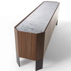 Honey 4-Door Canaletto & Carrara Sideboard