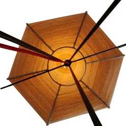 Honeycomb Floor Lamp with Wool Lampshade