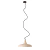Hoop Ivory Glossy Metal Pendant Lamp