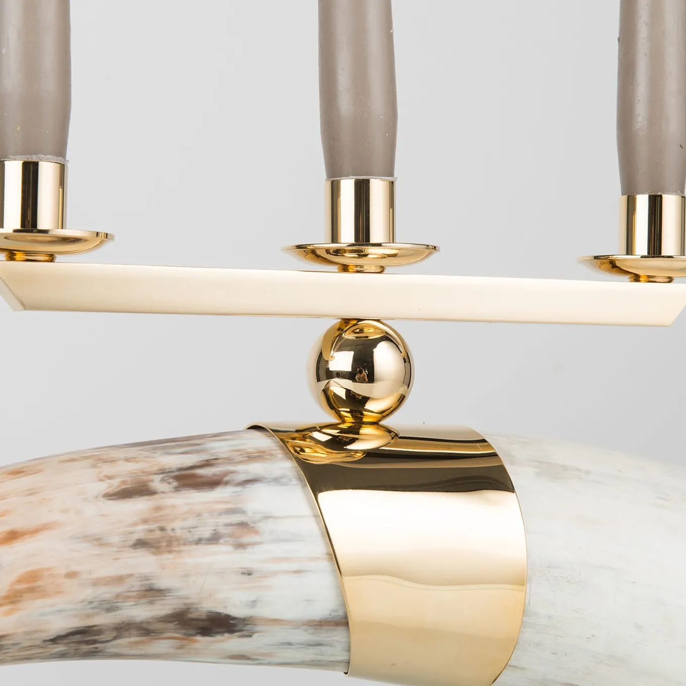 Horn African Buffalo Candle Holder