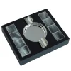 Horn Rectangular Black Brass Accents Ashtray