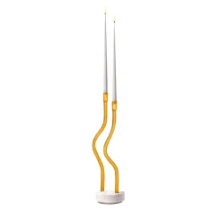 Hug of Artisans Amber Candlestick