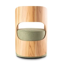 Hug Sage-Green lounge chair by Luigi Maggiore