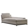 Hugo gray fabric chaise longue