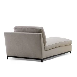 Hugo gray fabric chaise longue