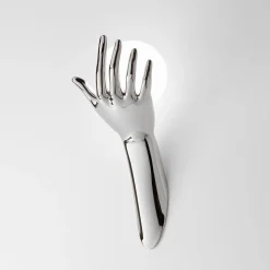 Human Chrome Wall Lamp