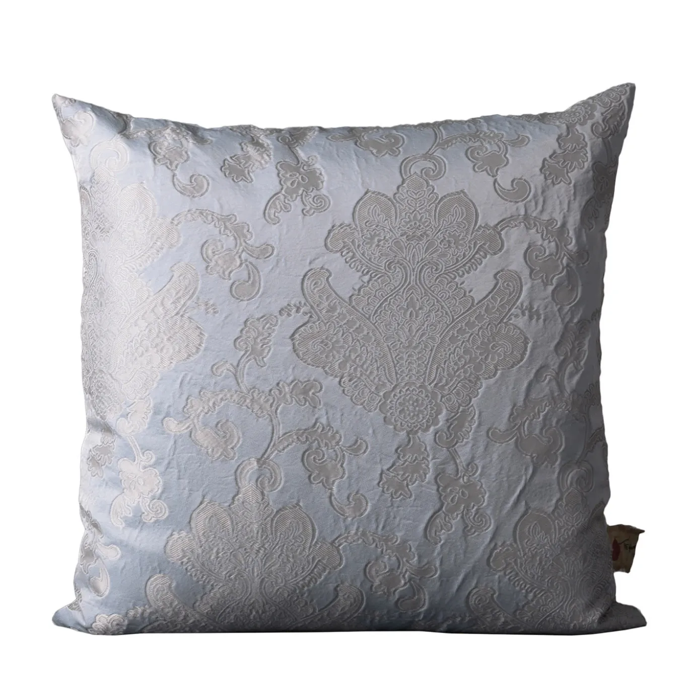 Hydrangea Square Floral Gray Cushion