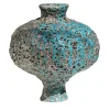 Hydria blue and grey ceramic vase