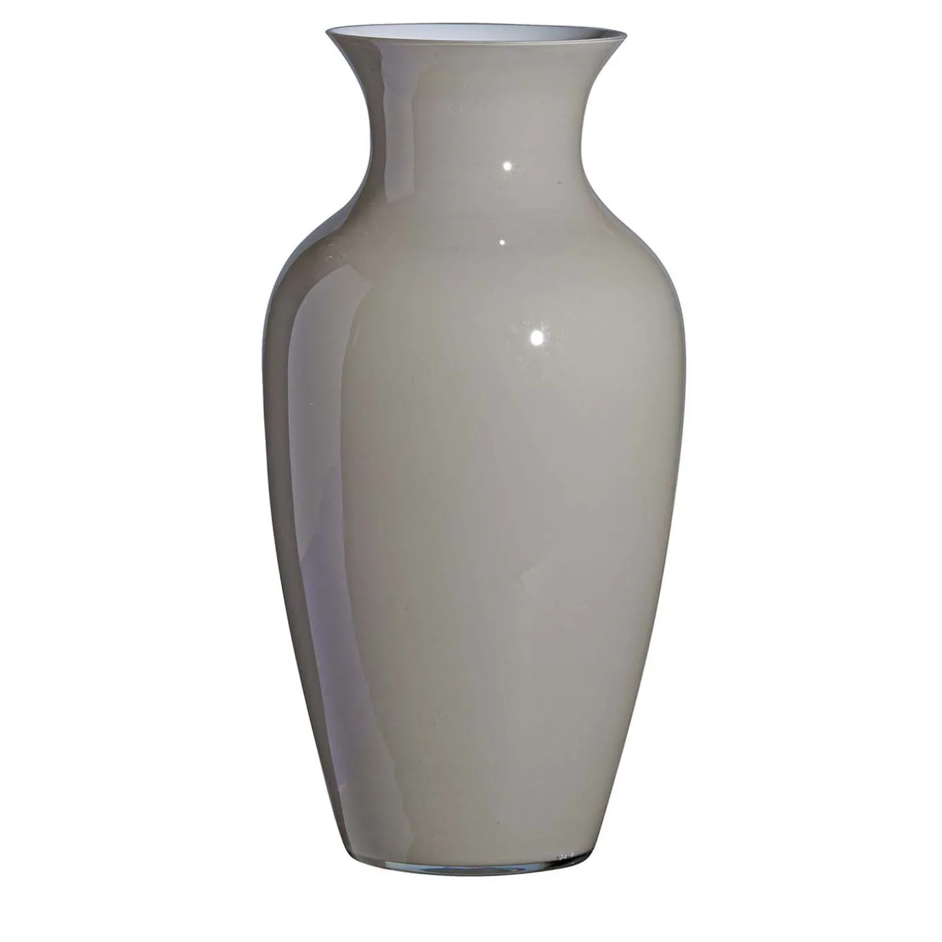 I Cinesi Gray and White Vase by Carlo Moretti