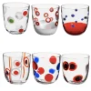 I Diversi Set of 6 Red Glasses N. 1