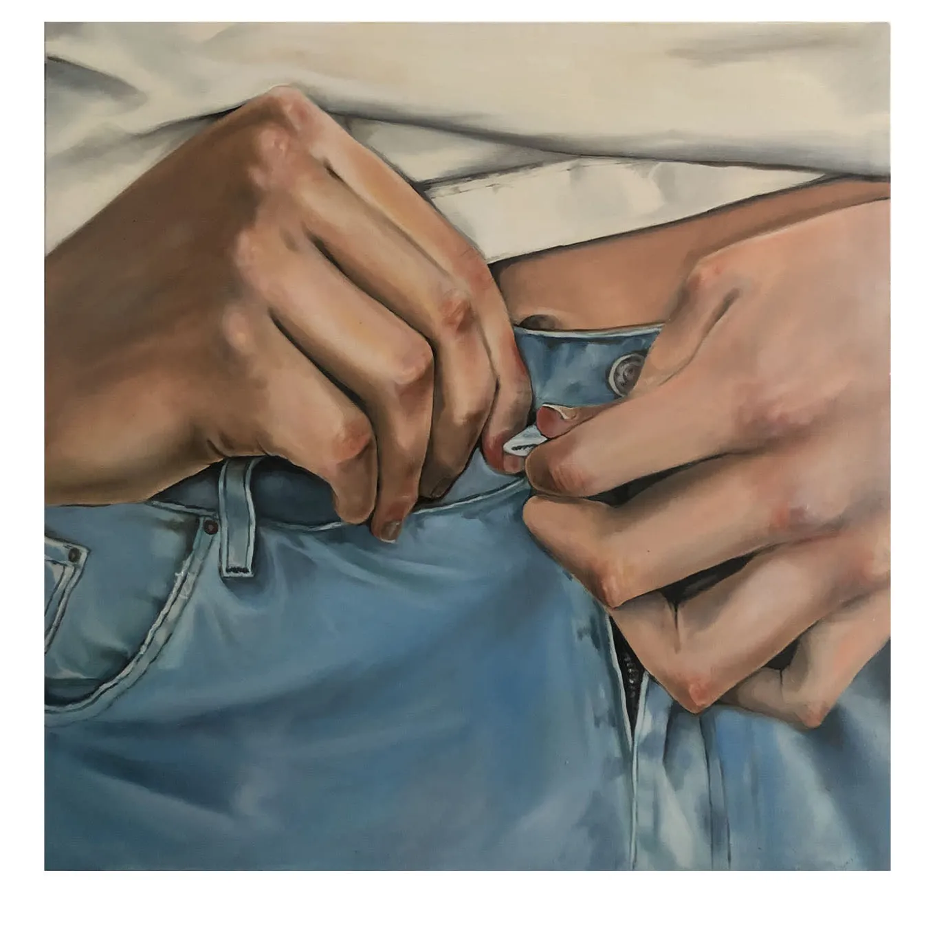 I Need To Pee Oil Painting On Canvas