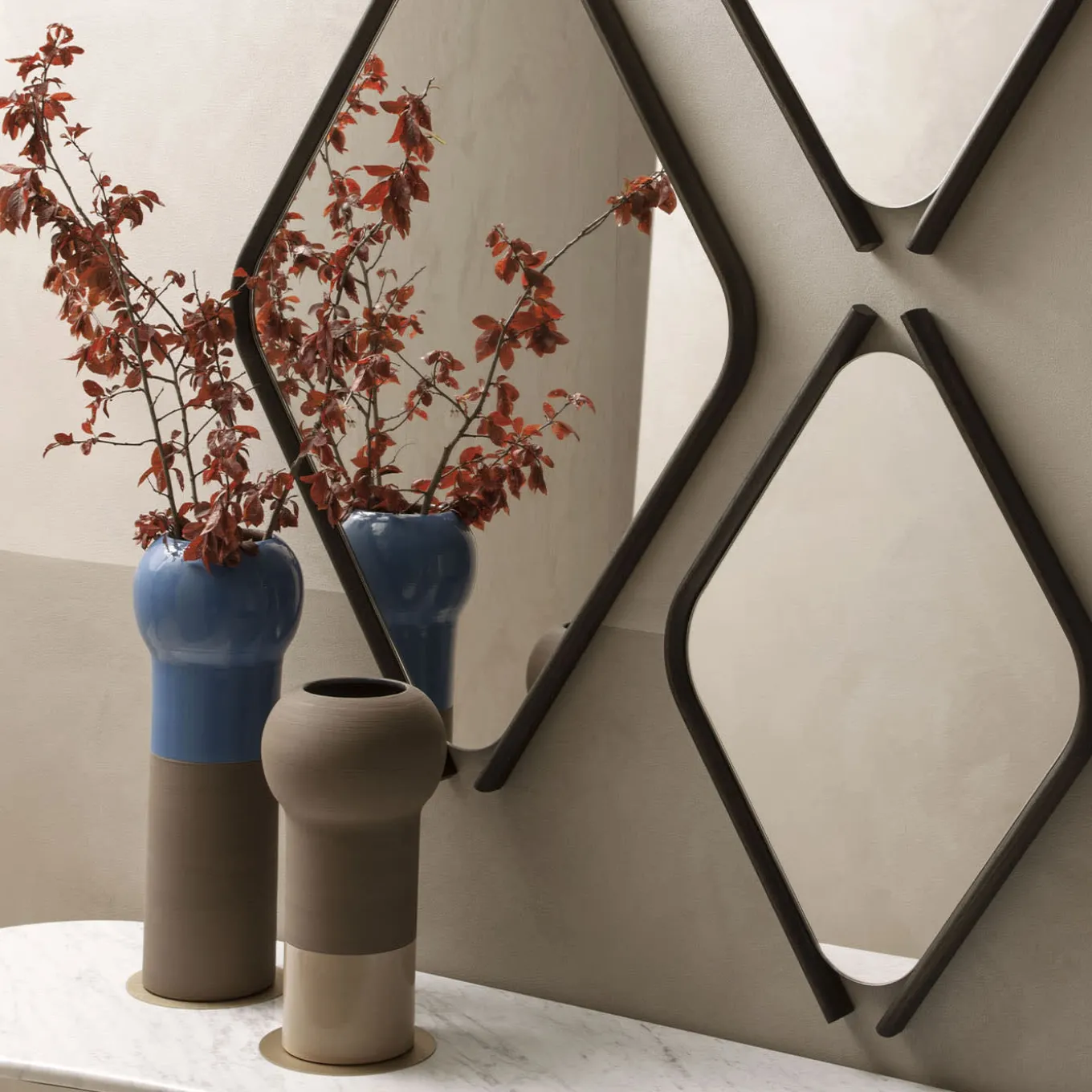 Ibisco Jardin Arctique Beige Decorative Vase