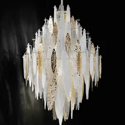 Ice Rain Glass Chandelier