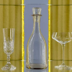 Iconic Yellow Wood & Glass Open Cabinet