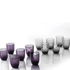 Idra Purple Set of 6 Assorted Glasses