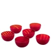 Idra Red Set of 6 Assorted Bowls