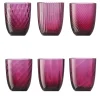 Idra Set of 6 Ruby-Red Assorted Glasses