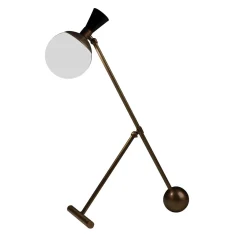 Igloo burnished brass table lamp