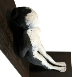#Ihope White And Black Steel Sculpture