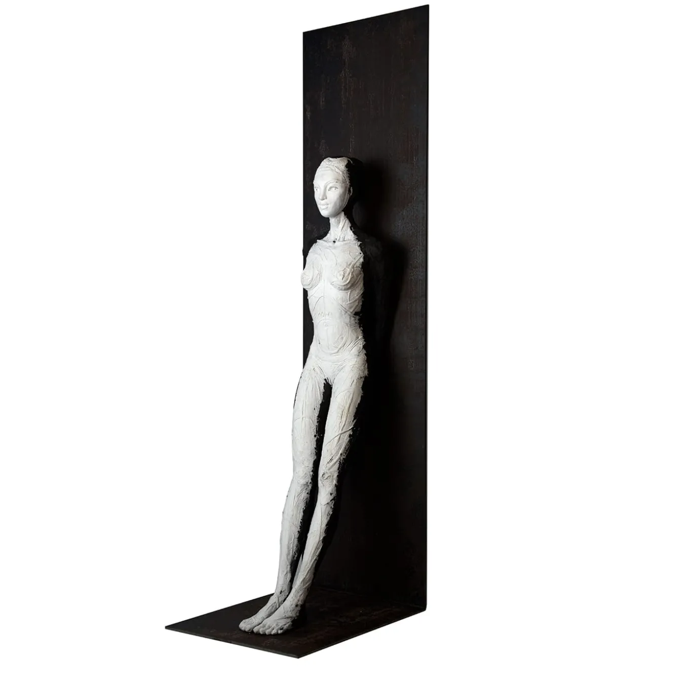 #Ihope White And Black Steel Sculpture