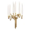 IL PEZZO 3 7 LIGHTS GOLD WALL SCONCE
