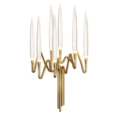 IL PEZZO 3 7 LIGHTS GOLD WALL SCONCE