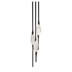 Il Pezzo 12 Black-Gold Round Chandelier