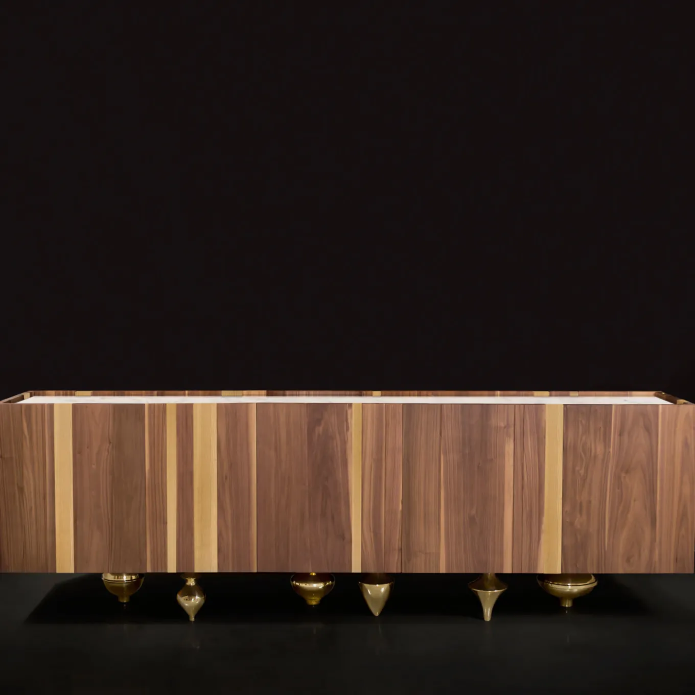 Il Pezzo 1 Credenza Walnut-Ash Sideboard