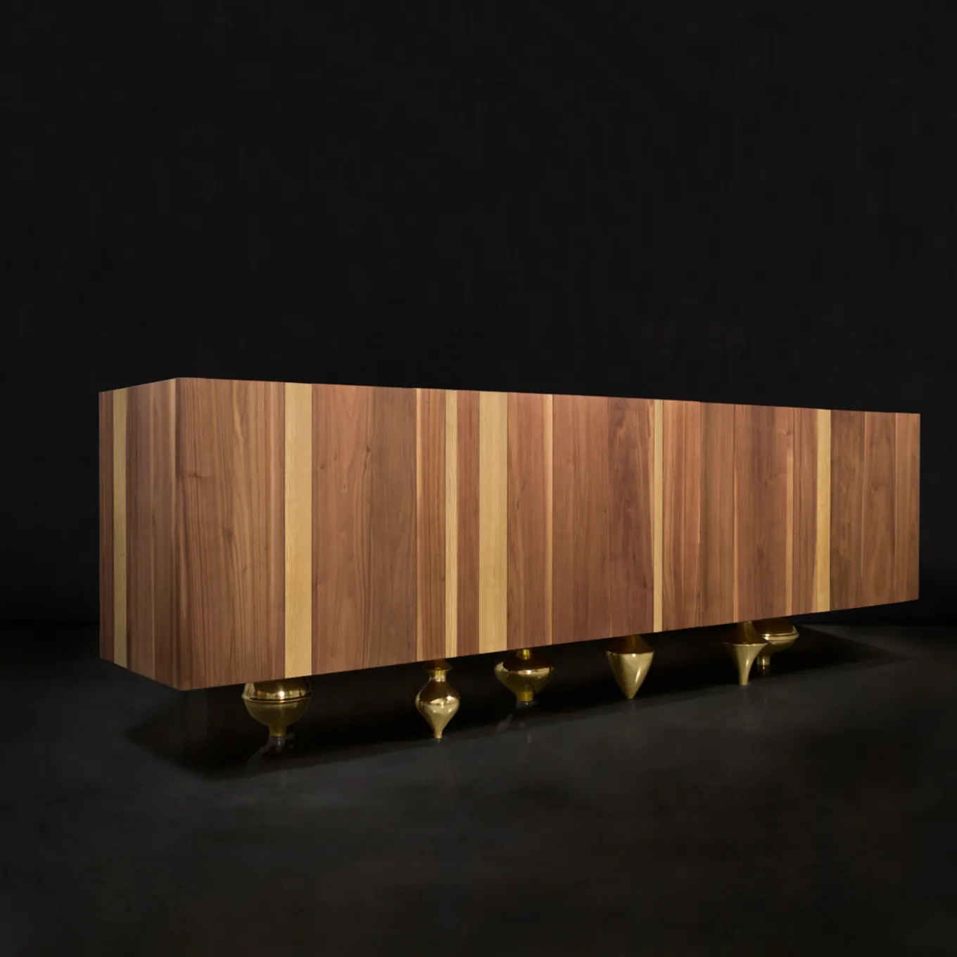 Il Pezzo 1 Credenza Walnut-Ash Sideboard
