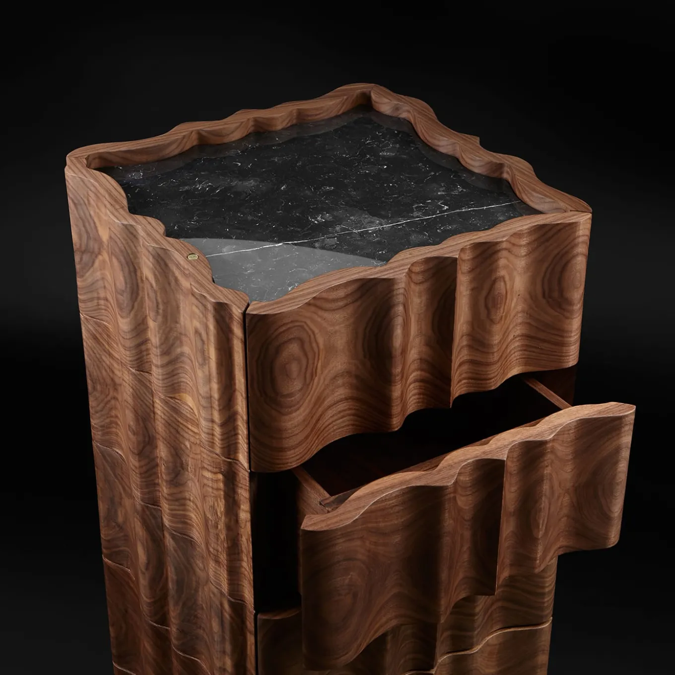 Il Pezzo 2 Highboy Black Dresser