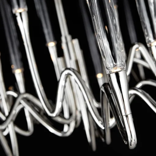 Il Pezzo 3 21-Lights Nickel Round Chandelier