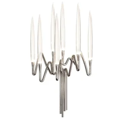 Il pezzo 3 7-Lights Nickel Wall Sconce