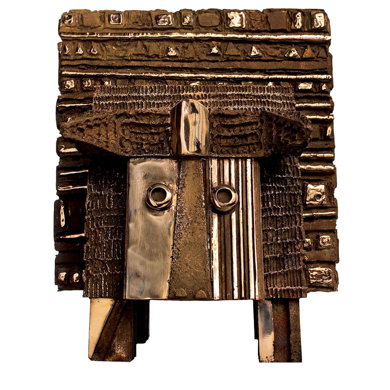 Il Toro dal Muso Mezzo d'Oro Sculpture