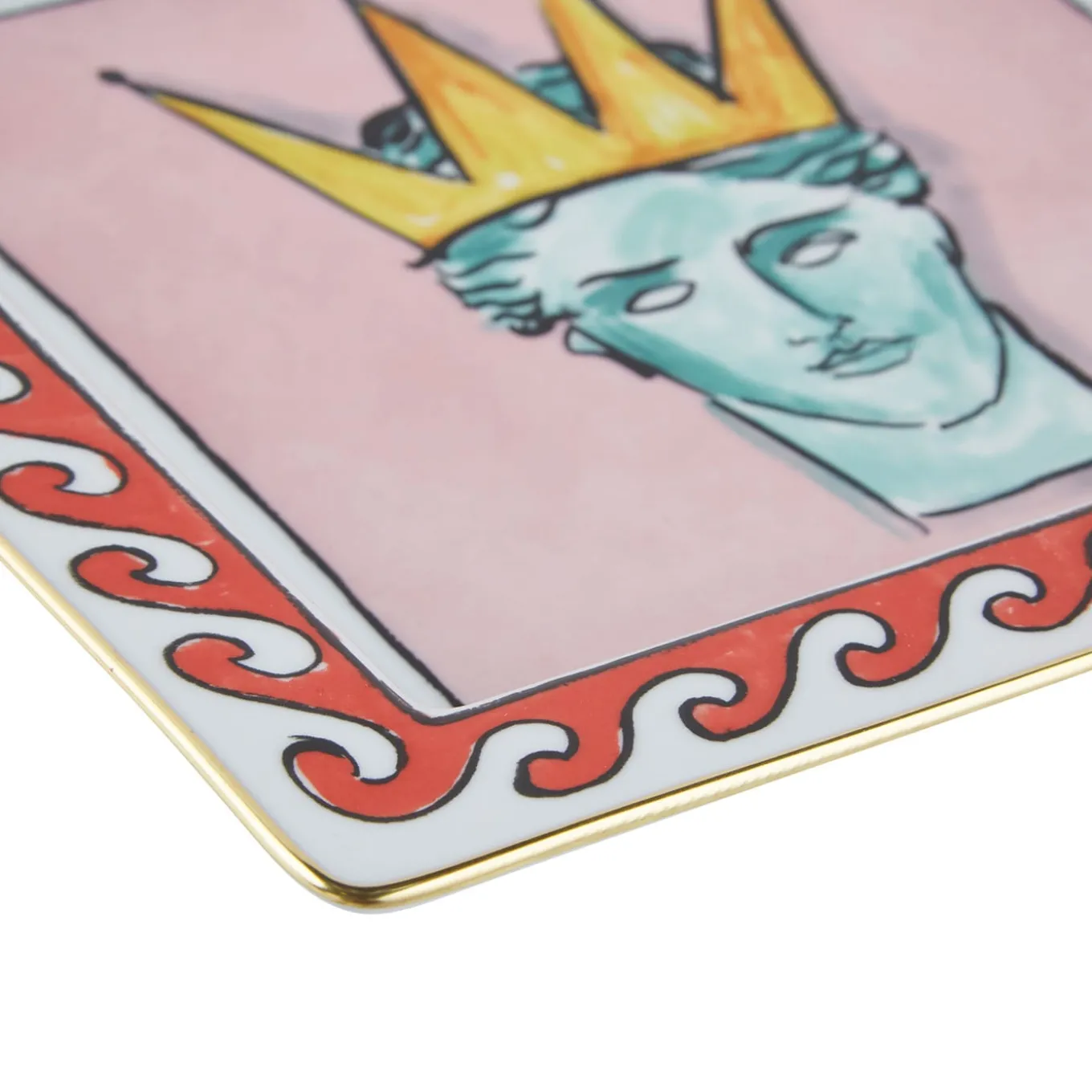 Il Viaggio di Nettuno Pink Square Vide Poche by Luke Edward Hall